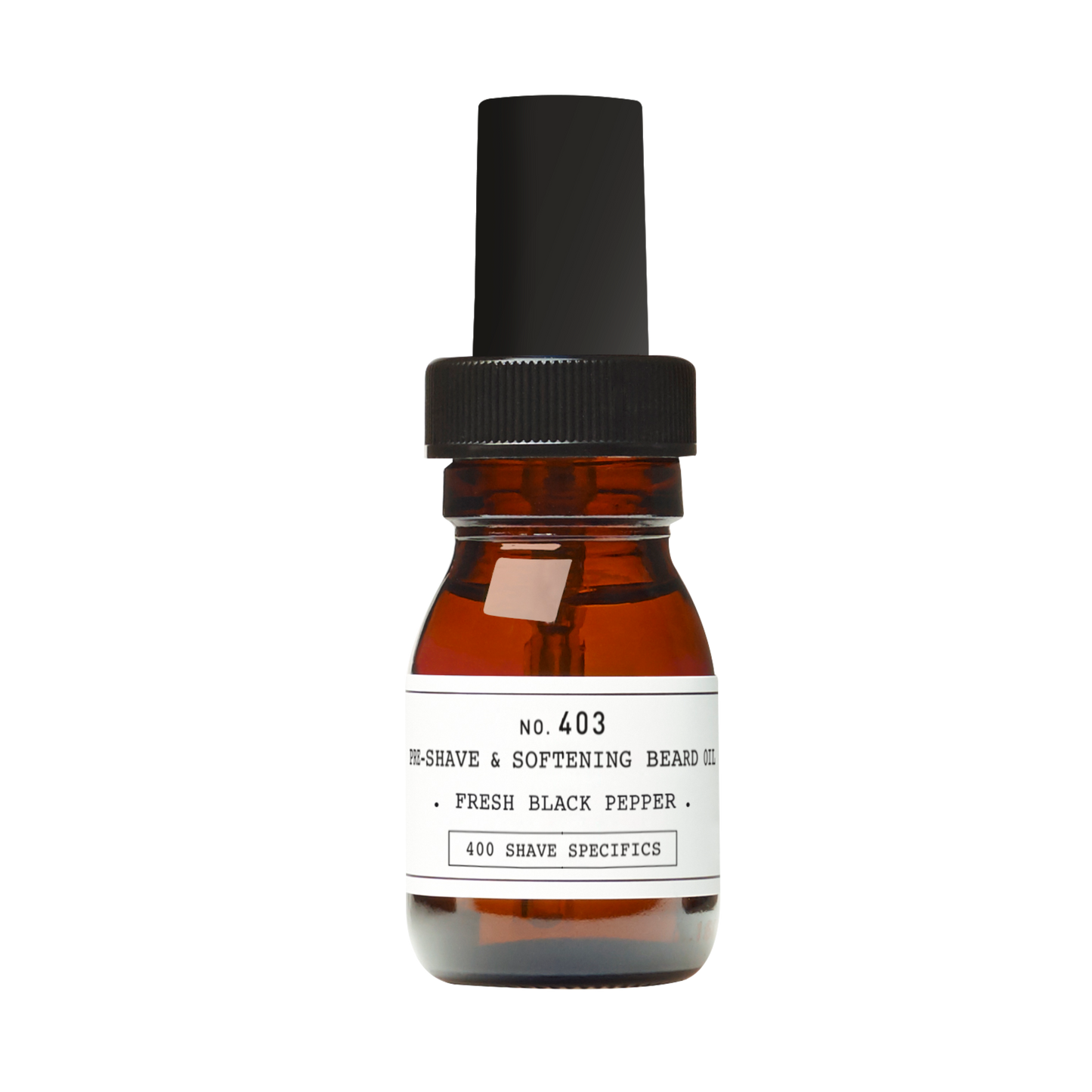 NO. 403 PRE-SHAVE & SOFTENING BEARD OIL, FRESH BLACK PEPPER