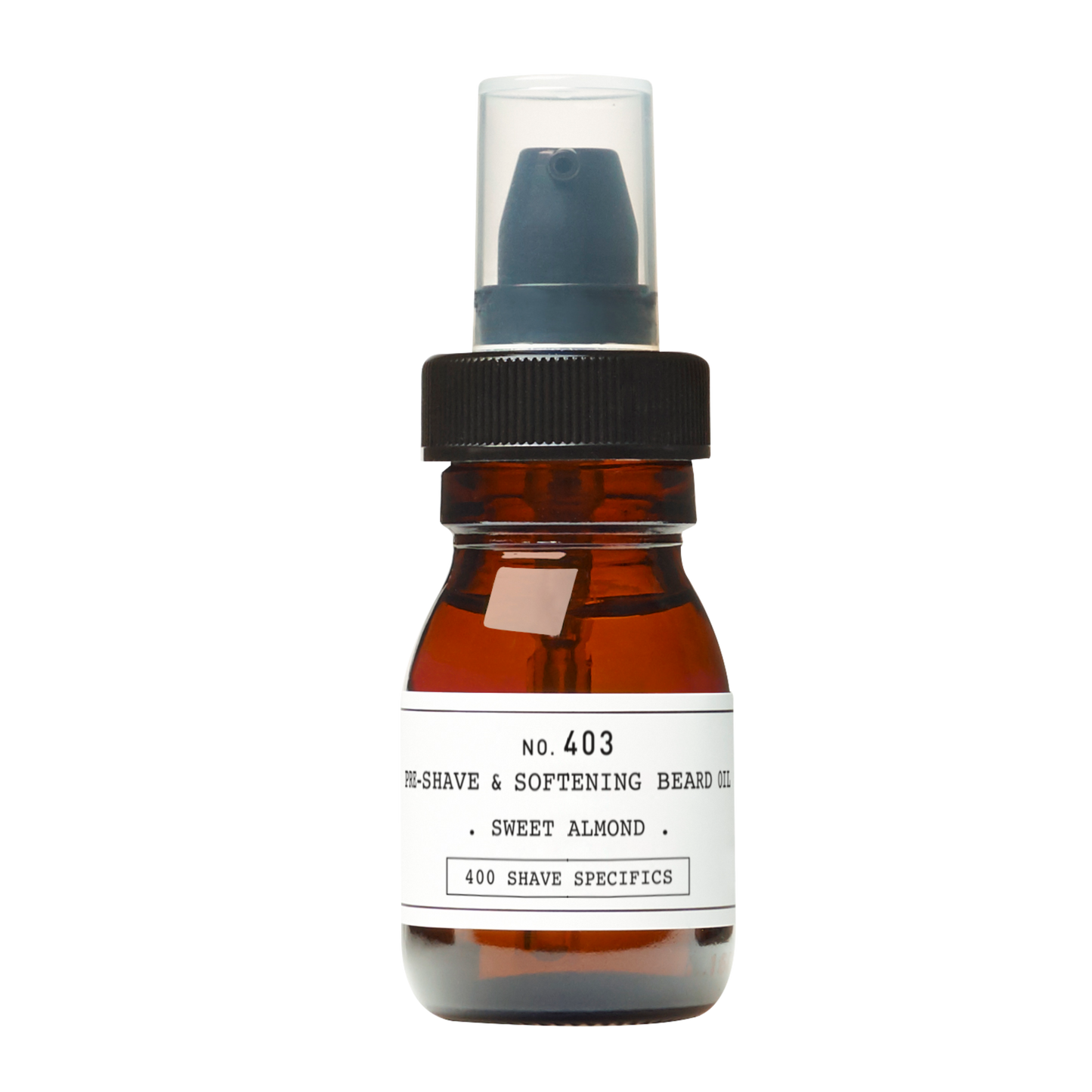 NO. 403 PRE-SHAVE & SOFTENING BEARD OIL, SWEET ALMOND