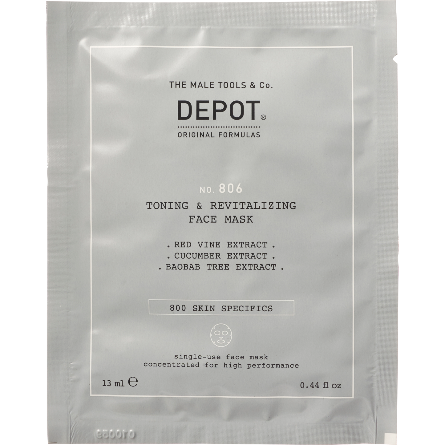 NO. 806 TONING & REVITALIZING FACE MASK - 12 pcs